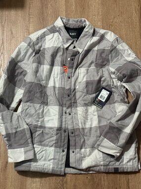 5.11 Tactical Women’s - Louise Gray Plaid Shirt Jacket (Large)